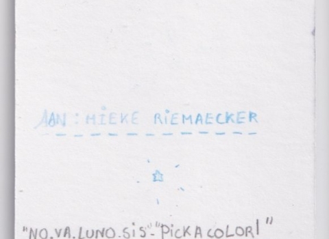 N°3 (back) - to Mieke Riemaecker